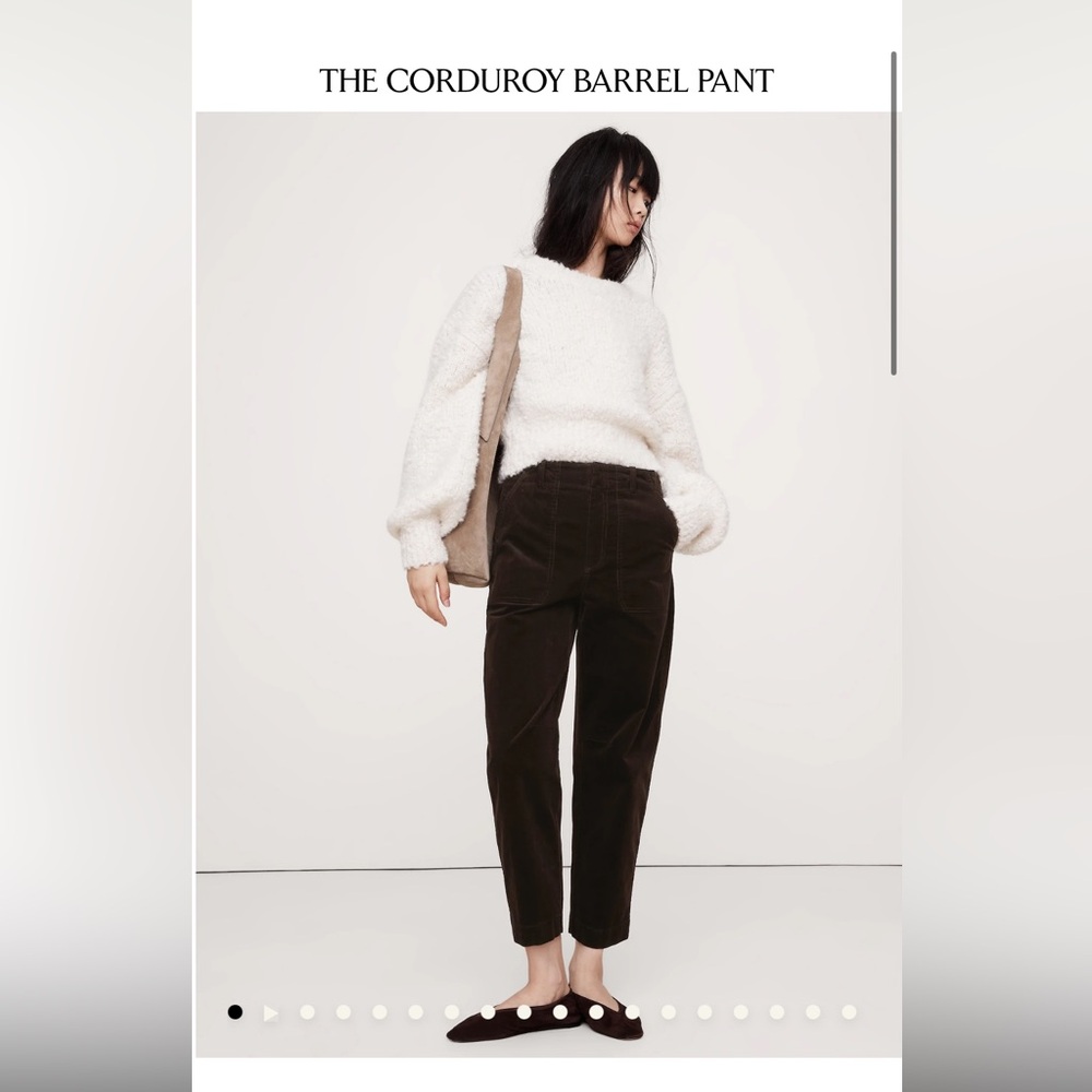 NWOT Banana Republic Size 4 cropped corduroy